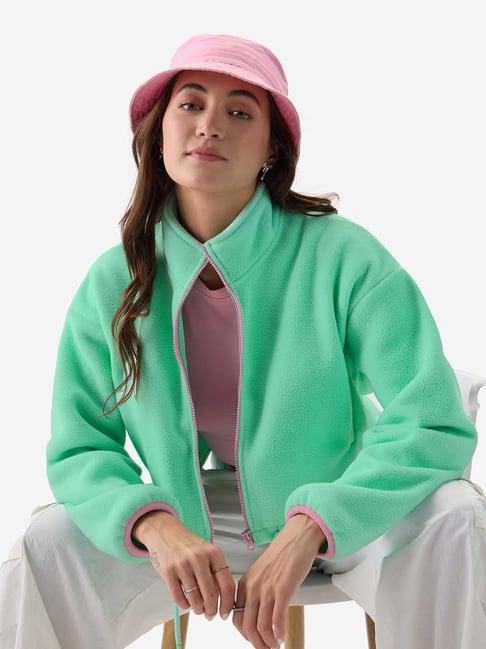 the-souled-store-green-self-pattern-jacket