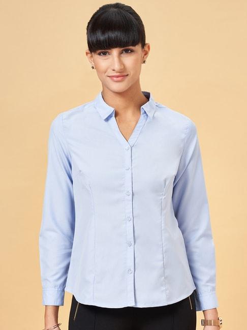 annabelle-by-pantaloons-blue-regular-fit-formal-shirt