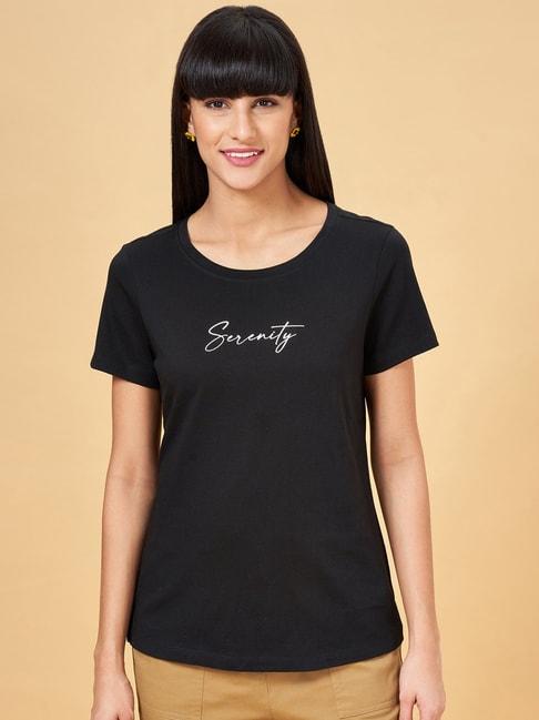 honey-by-pantaloons-jet-black-cotton-printed-t-shirt