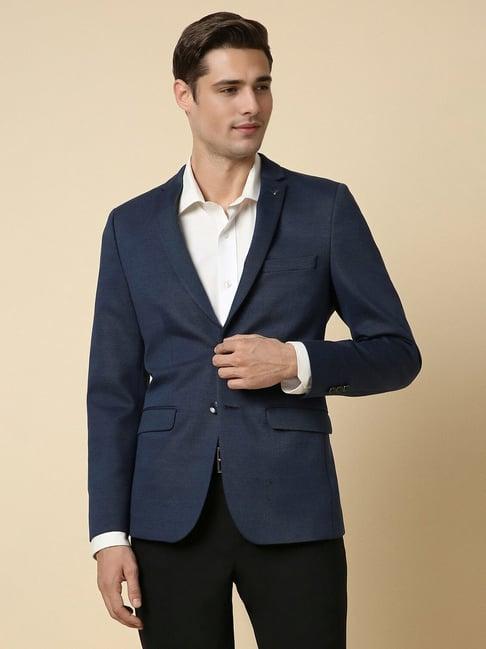 men-navy-ultra-slim-fit-textured-formal-blazer
