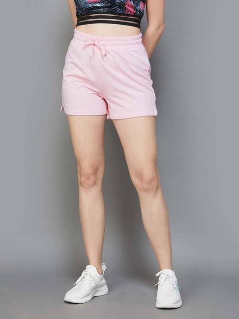 kappa-pink-cotton-sports-shorts