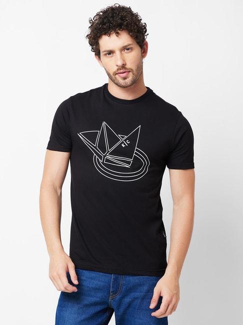 kenneth-cole-new-york-black-slim-fit-graphic-print-cotton-t-shirt