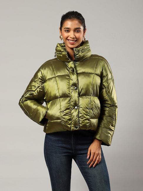 label-ritu-kumar-olive-relaxed-fit-puffer-jacket
