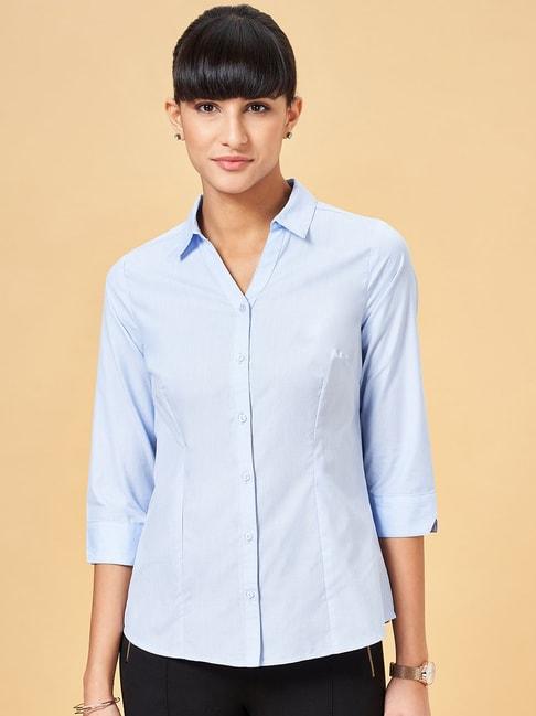 annabelle-by-pantaloons-blue-regular-fit-formal-shirt