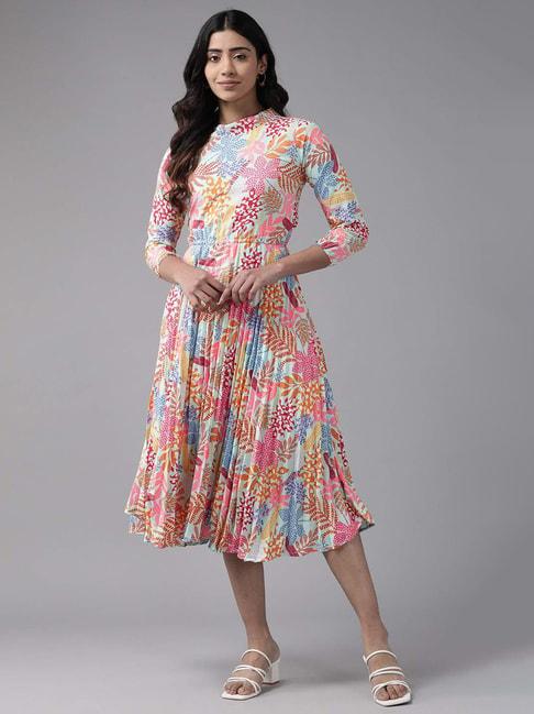 aarika-multicolored-floral-print-a-line-dress