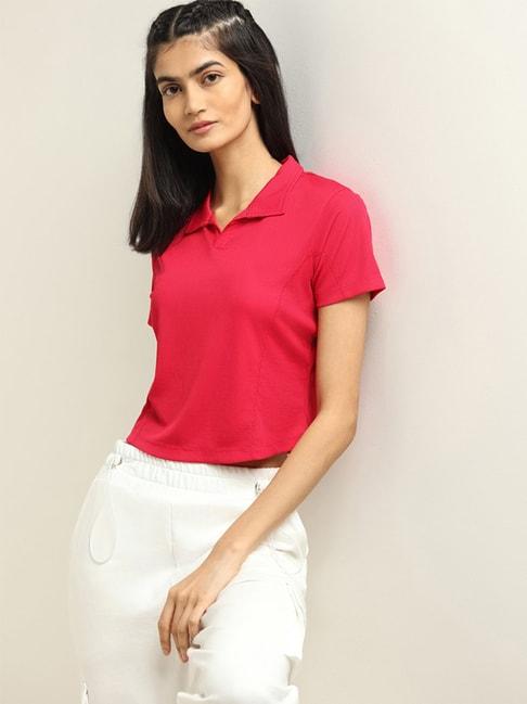studiofit-by-westside-red-collared-t-shirt