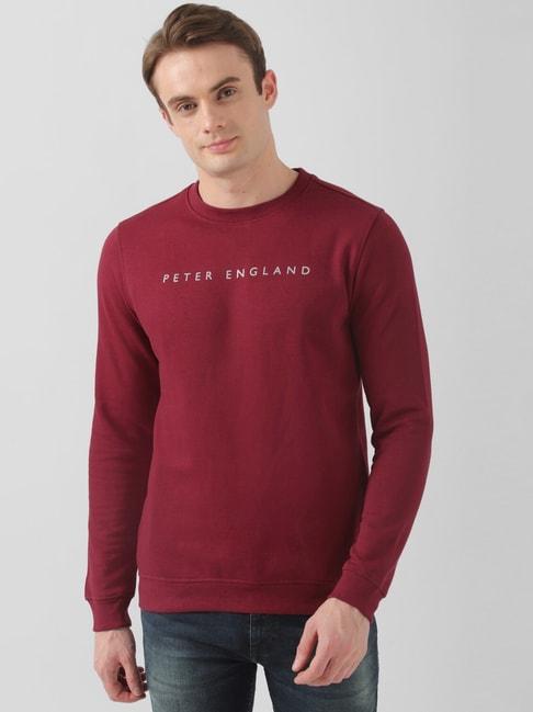 peter-england-maroon-slim-fit-sweatshirt