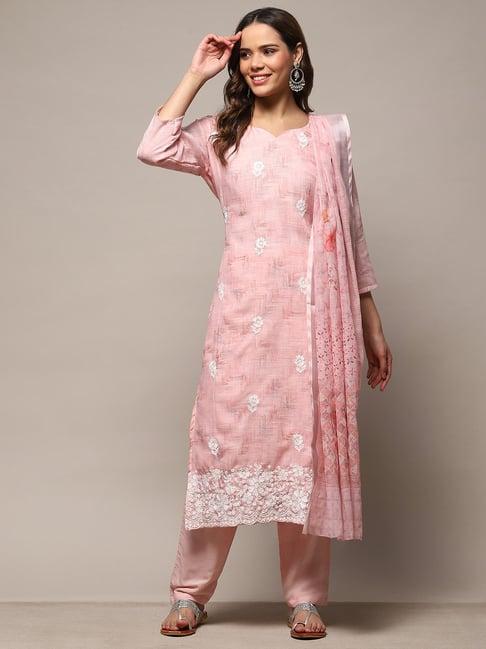 biba-pink-embroidered-linen-unstitched-dress-material