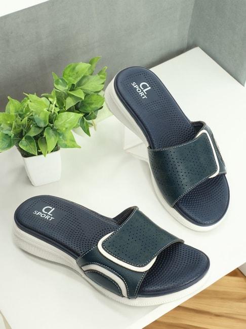 cl-sports-by-carlton-london-women's-navy-casual-sandals
