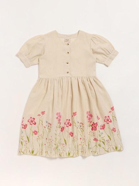 utsa-kids-by-westside-cream-floral-dress