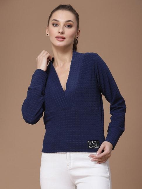 kassually-navy-relaxed-fit-top