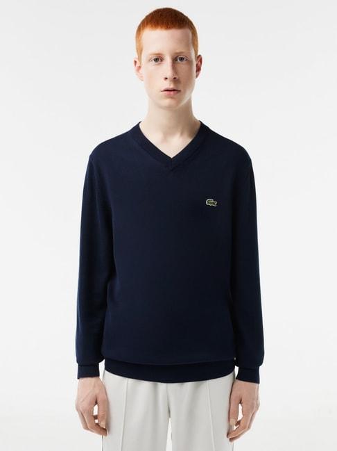 lacoste-navy-cotton-regular-fit-sweater