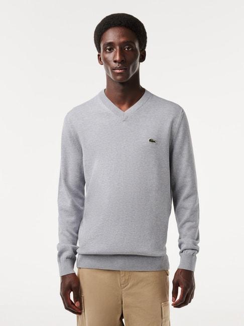 lacoste-grey-cotton-regular-fit-sweater