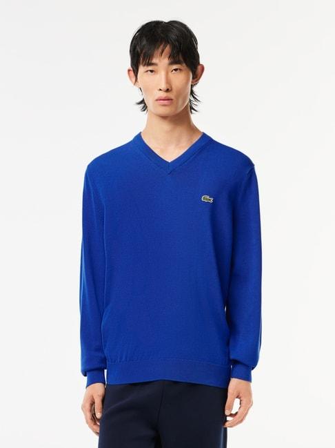 lacoste-blue-cotton-regular-fit-sweater
