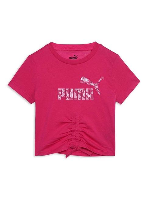 puma-kids-animal-pink-cotton-printed-t-shirt