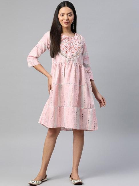 readiprint-fashions-pink-cotton-embroidered-a-line-dress