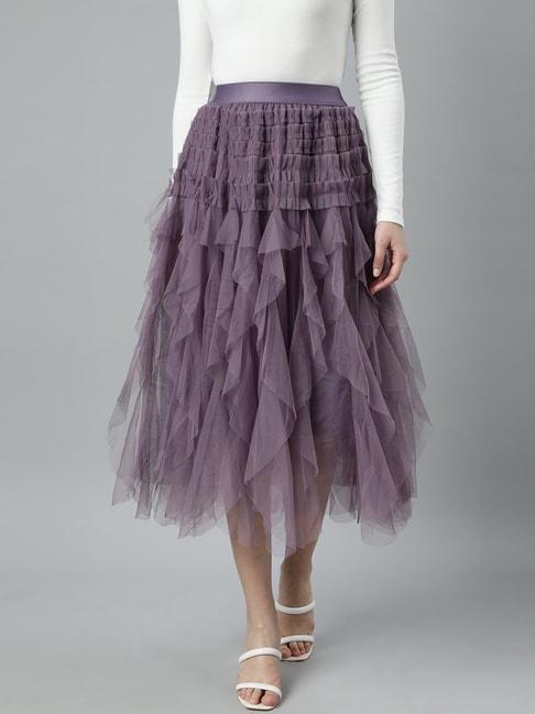 showoff-lavender-midi-skirt