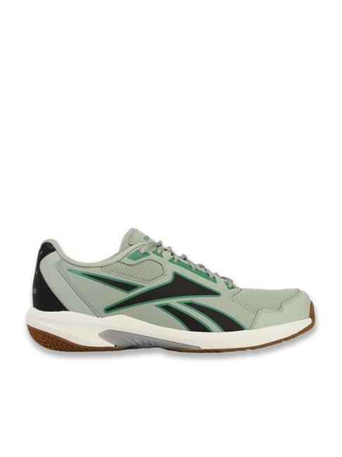 reebok-men's-true-court-green-tennis-shoes