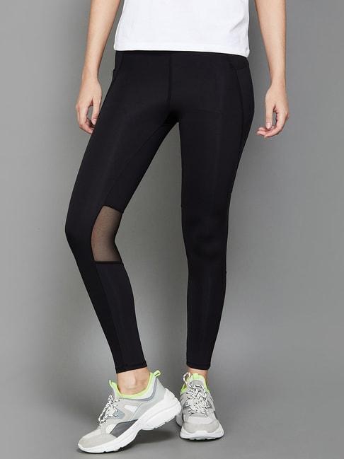 kappa-black-slim-fit-sports-tights