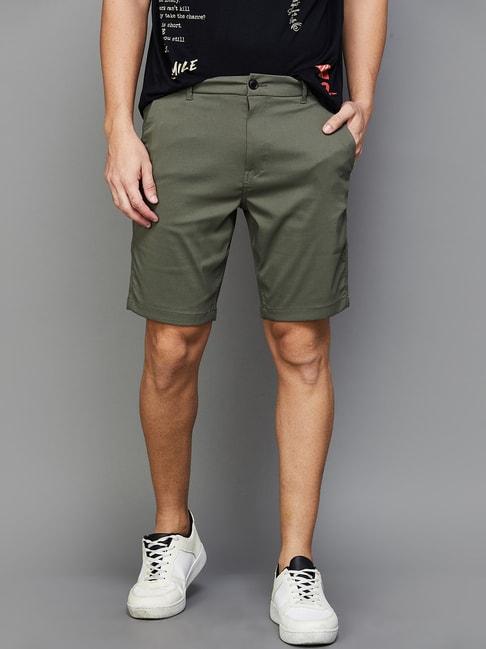 bossini-sage-green-regular-fit-shorts