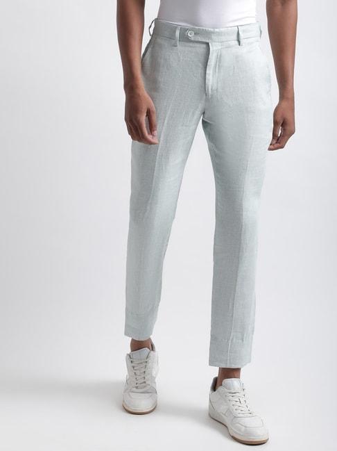 iconic-mint-linen-regular-fit-texture-trousers