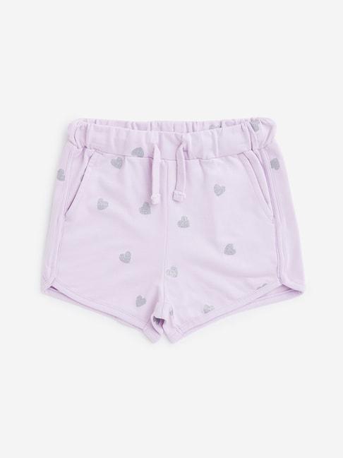 hop-kids-by-westside-lilac-heart-design-shorts