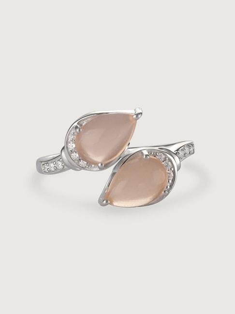 mia-by-tanishq-92.5-sterling-silver-peach-chalcedony-ring