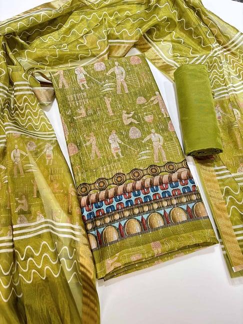 silk-land-mehendi-green-printed-unstitiched-dress-material