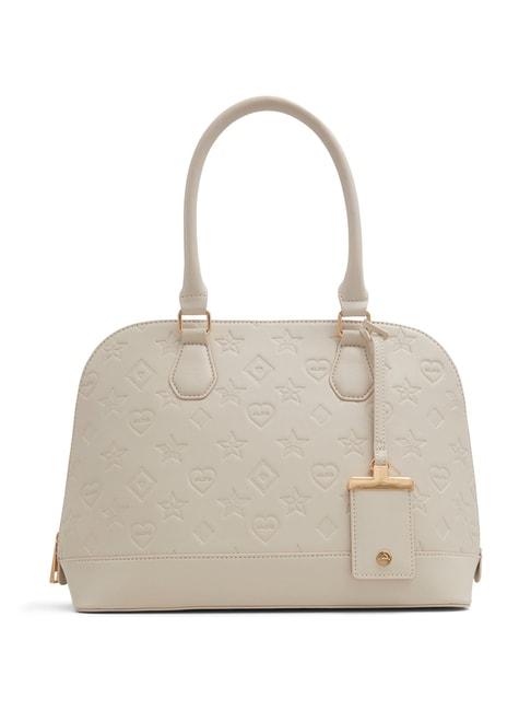 aldo-rotstuin-white-synthetic-textured-handbag