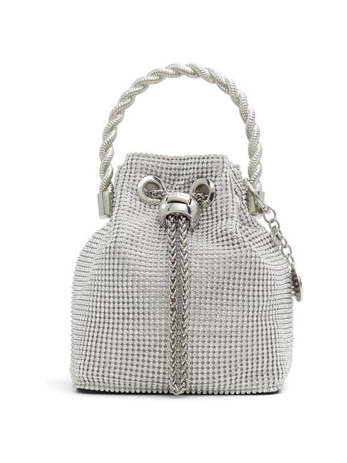 aldo-pascale-silver-synthetic-embellished-bucket-handbag