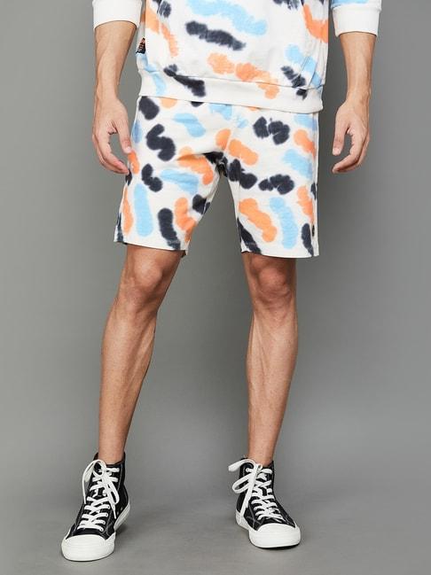 smileyworld-multicolored-cotton-regular-fit-printed-shorts
