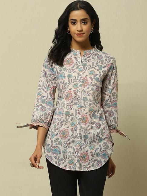 rangriti-beige-cotton-printed-tunic