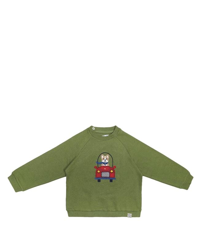 mayoral-kids-green-applique-regular-fit-sweatshirt