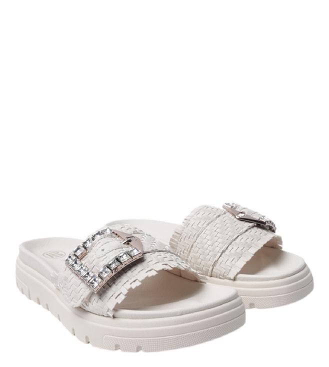 bagatt-women's-dalia-evo-beige-embellished-slide-sandals