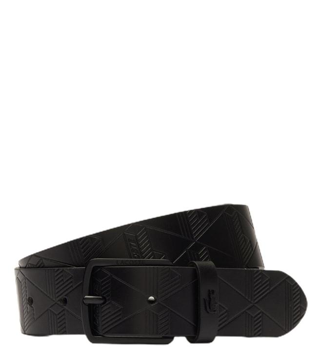 lacoste-black-monogram-leather-belt