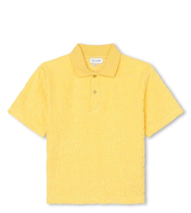 marc-jacobs-kids-gold-yellow-logo-regular-fit-polo-t-shirt