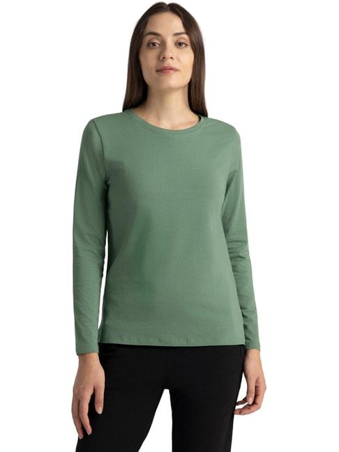 van-heusen-green-cotton-t-shirt