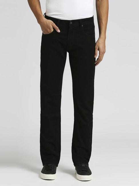 pepe-jeans-black-cotton-regular-fit-jeans