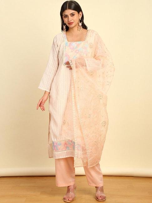 soch-peach-embellished-unstitched-dress-material