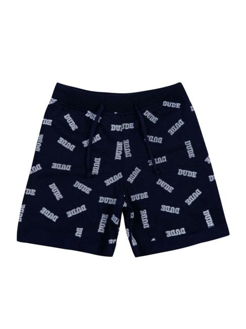 bodycare-kids-navy-cotton-printed-shorts