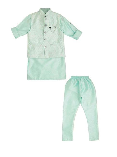 cavio-kids-sea-green-cotton-embroidered-full-sleeves-kurta-set