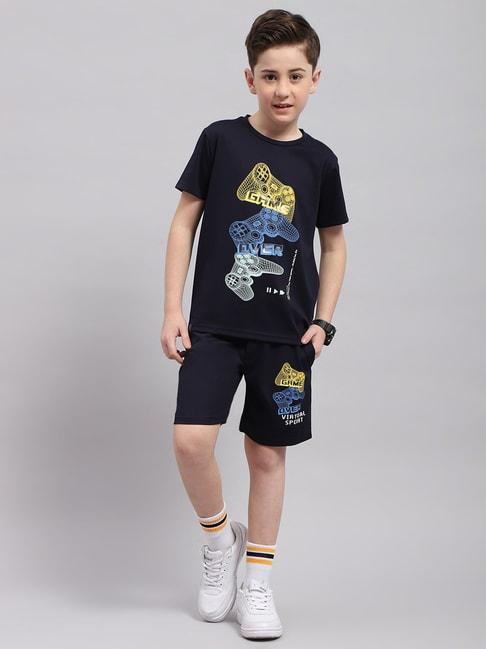 monte-carlo-kids-navy-printed-t-shirt-with-bermuda