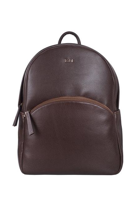 tohl-rp1-chena-chocolate-brown-solid-leather-backpack