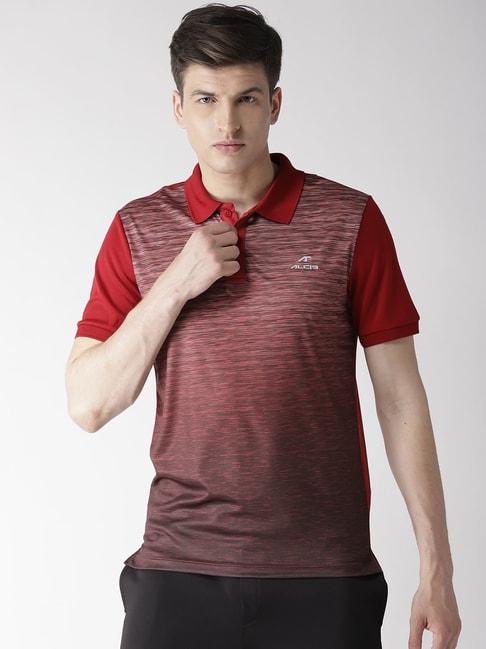alcis-maroon-printed-polo-t-shirt