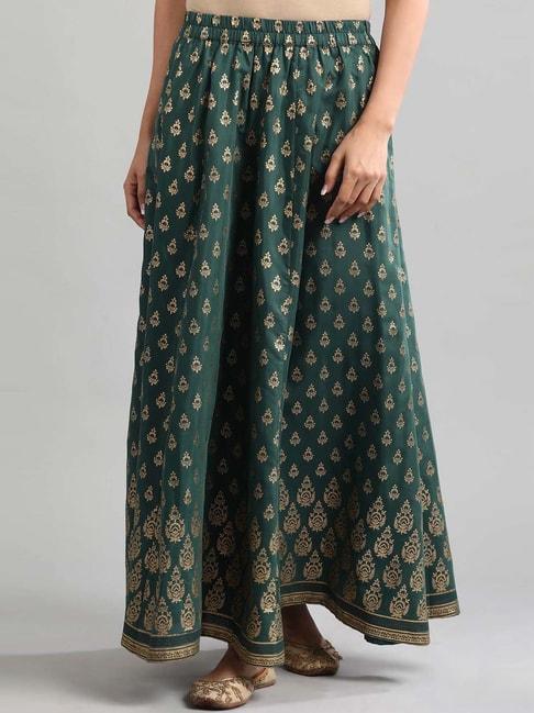 aurelia-green-printed-skirt