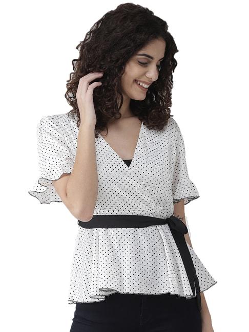 style-quotient-white-&-black-printed-top