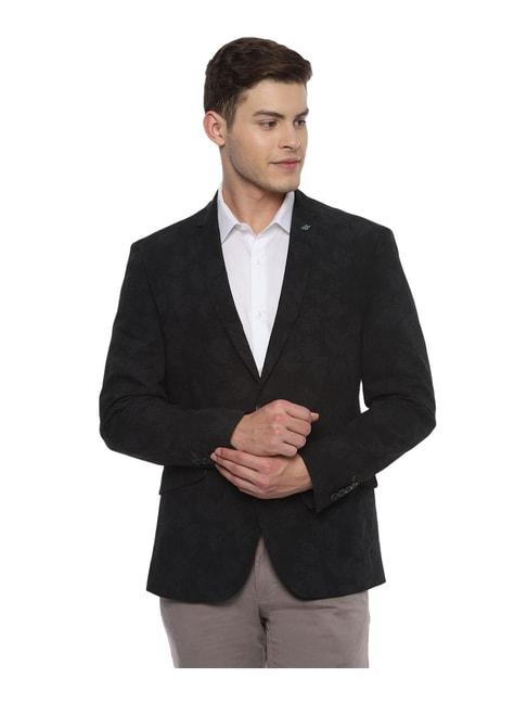 van-heusen-black-printed-blazer