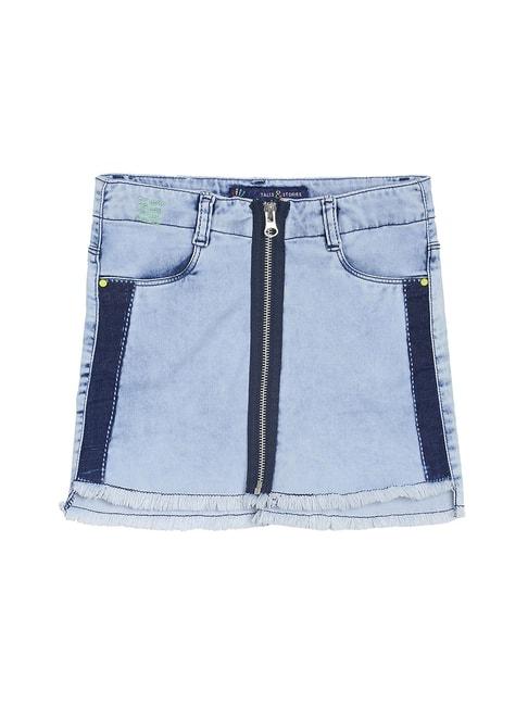 tales-&-stories-kids-blue-washed-skirt