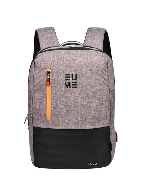 eume-23-ltrs-brown-&-black-medium-laptop-backpack