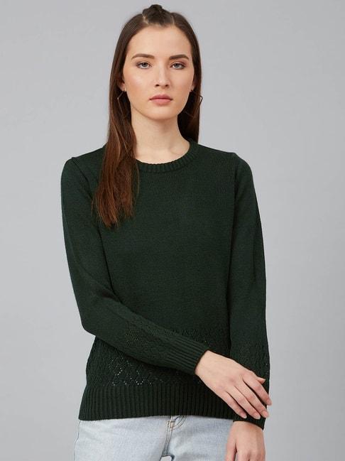 cayman-olive-self-design-pullover